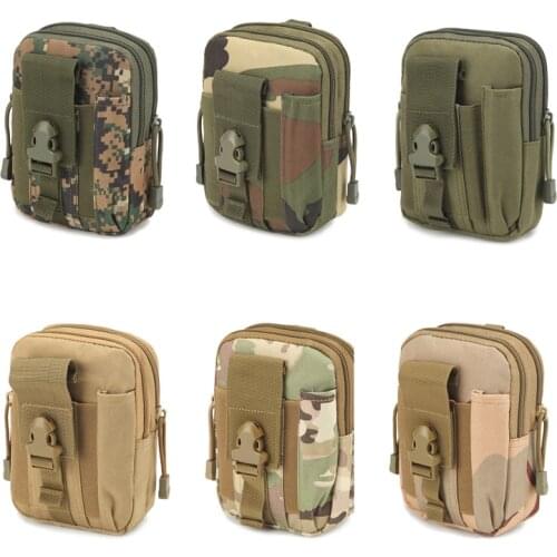 Men Hiking Camping Backpack Belt Waist Pack Bag Tactical Bags Backpack Small Pocket Military Pack Running Travel Camouflage New