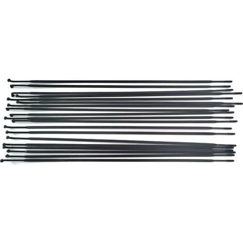 Pillar PSR Aero 1432 J-bend or Straight Pull Stainless Steel Bladed Black or White Spokes Round Alloy AL7075 Nipples 260mm 6.5g