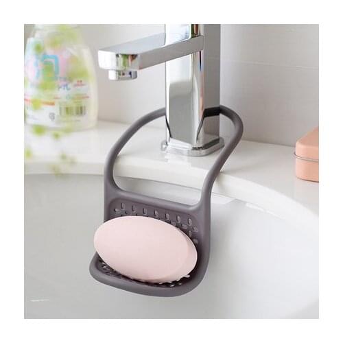 Bathroom Creative Drain Hanging Soap Rack Free Punching Sink Soap Box Household Bathroom Soap Rack