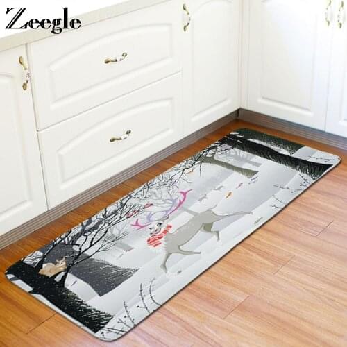 Zeegle Long Rectangle Rug Kitchen Carpet Polyester Carpet fot Living Room Decoration Bedroom Bedside Play Rug Soft Modern Carpet
