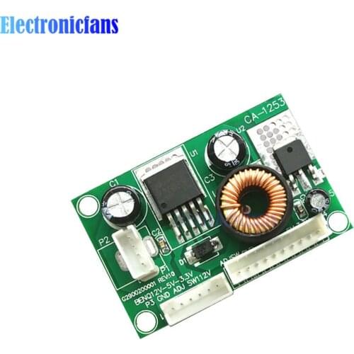 1 Pcs CA-1253 12V to 5V to 3.3V Voltage Conversion Module LCD Power Supply Board Step Down Buck Module 12V 5V 3.3V