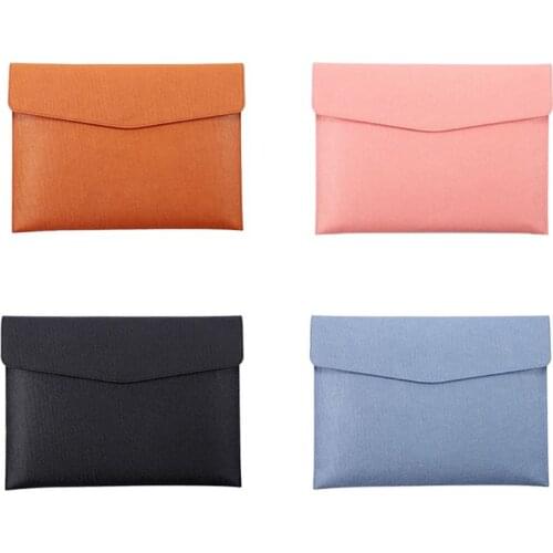 2021 New Waterproof Leather A4 Business Briefcase File Folder Document Paper Organizer