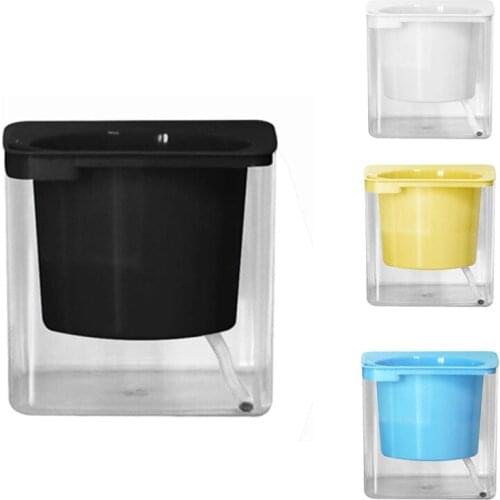 Automatic Irrigate Plant Pot Self Watering Flower Planter Transparent Lazy Planting Pot Round Water Storage Basin