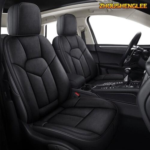ZHOUSHENGLEE auto custom real leather car seat cover For hyundai ENCINO Coupe Azera Grand SantaFe Veracruz Equus Rohens Veloster