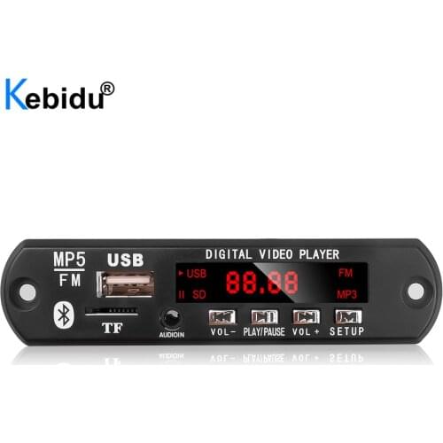 Bluetooth Audio Video Decoder Board MP5 Player Support USB TF MP3 WAV Lossless Decoding Car Player For Iphone Xiaomi Samsung