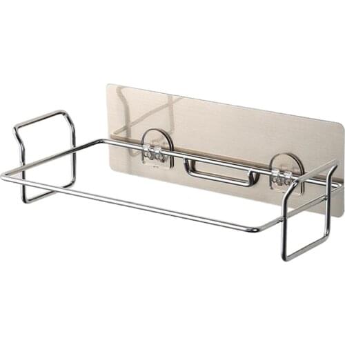 Stainless Steel Trash Bag Rack Bathroom Towel Holder Kitchen Rubbish Storage
