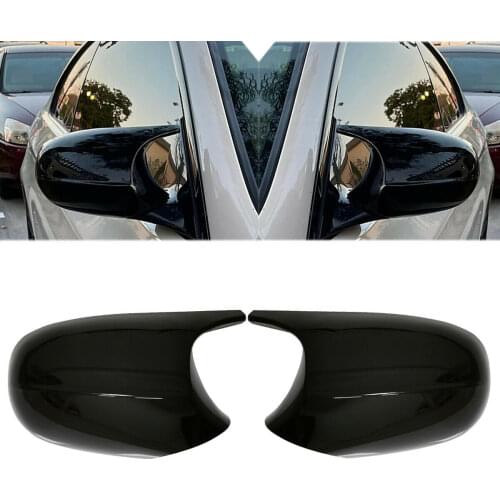 For BMW E90 E91 09-11/ E92 E93 11-13 LCI Gloss Black M3 Style Side Wing Mirror Cover Cap