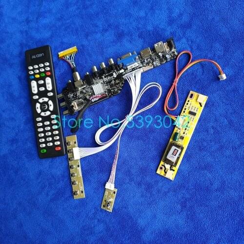 DVB digital signal For LM230WF1/LM215WF1/LM215WF2/LM215WF5 screen 2CCFL 1920*1080 USB+VGA LVDS 30-Pin LCD control board kit