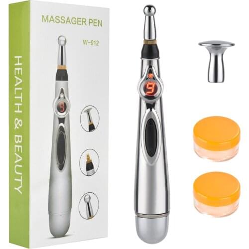 Electric Acupuncture Pen Body Meridian Energy for Back and Body Pain Muscle Energy Massage Pen Magnet Therapy Health Care Tool