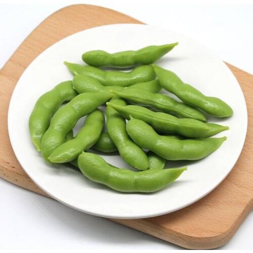 Exquisite Beans Model Vivid Reusable Beans Model Play Toys Green Bean Shooting Prop Food Model Fake Food for Taking Photos