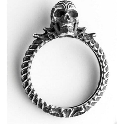 Classic Punk Retro Skull Rings Fashion Women Bohemian Vintage Statement Jewelry Antique Finger Ring Party Trendy Love Gift