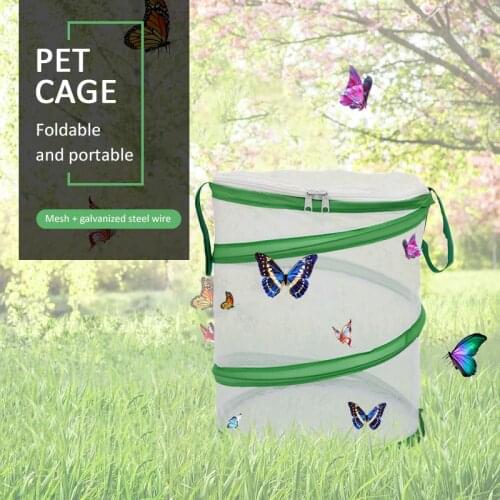 High Quality Butterfly Insect Cage Round Pet Catch Cage Baby Demonstration Natural Science Toy Convenient Use Support Dropship