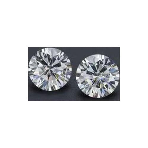 2PCS 6mm IJ color Moissanite Stone 0.8 Carat Fine Jewerly VVS1 loose lab Grown Diamond Engagement ring material