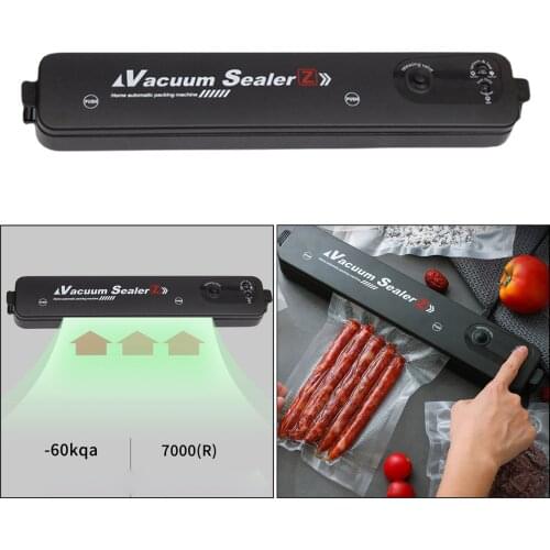 Compact Vacuum Sealer Fresh Preservation Plastic Packer Grains Vegetables Meat Nuts Household 10 Vacuum Bags UK Plug