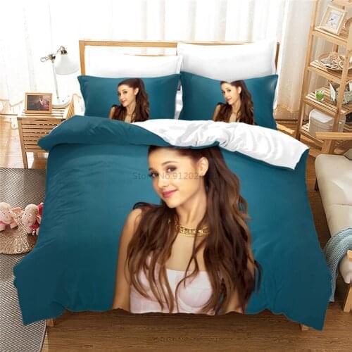 Home Textile Ariana Grande Singler Printed 3d Bedding Set Bed Linen Bedclothes Duvet Cover Set Pillowcase 2/3pcs Queen King Size