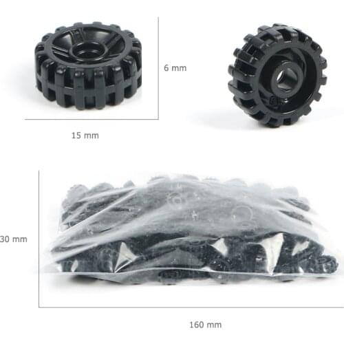 100g/lot brick Car wheels Truck vehicle DIY Building Bricks Parts Compatible With Designer Toys Model Building Blocks Toys