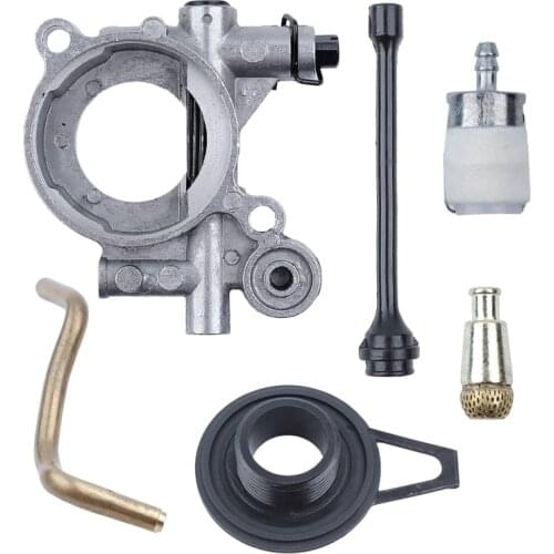 Oil Pump Worm Gear Oil Hose Line Filter Kit For HUSQVARNAE 365 371 372 XP 372XP 362 Chainsaw Replacement Parts