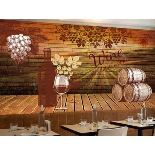 Custom wallpaper for walls 3 d Red wine barrel wallpaper for kids room living room bedroom photo wall mural wallpaper 3d Large