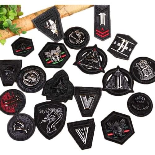 XICC New Metal Bands Punk Stripes Leather Embroidery Decoration 3D Skull Badge Jeans Custom Sticker for Clothing Garment Patches