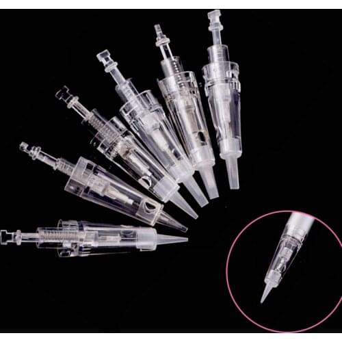 50pcs Disposable Tottoo Cartridge Needle for Permanent Makeup Full Throwing Needle 1RL/3RL/5RL/5F/7RL/7F Eyebrow Lip Eyeliner