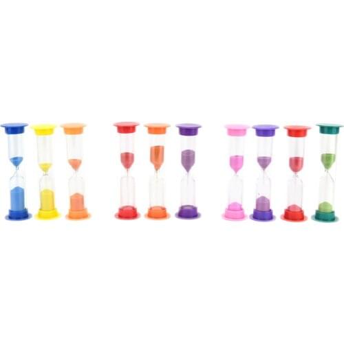 1Pcs 1/2/3 Mins Hourglass Sandglass Sand Cook Clock Timer Home Decoration Random color