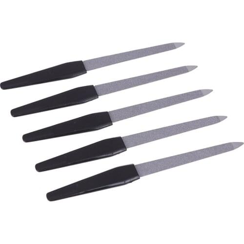 1pc Stainless Steel Nail Files Dual Sided Nail Art File Manicure Pedicure Tool Good Quality New