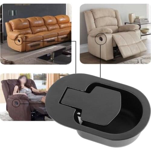 Sofa Adjustment Switch Office Furniture Buckle Function Chair Handle (Bottom Two Holes) Black Circle