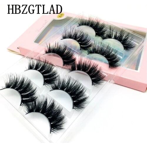 NEW 5Pairs Multipack 5D Soft Mink Hair False Eyelashes Handmade Wispy Fluffy Long Lashes Nature Eye Makeup Tools Faux Eye Lashes