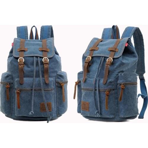 2021 Unisex Motorcycle Backpack Helmet bag Retro Vintage Canvas shoulder bags Outdoor sports travel luggage bag