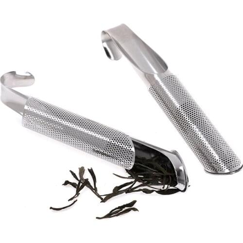 Stainless Steel Loose Tea Infuser Stick Strainer Filter Diffuser Herbal Loose