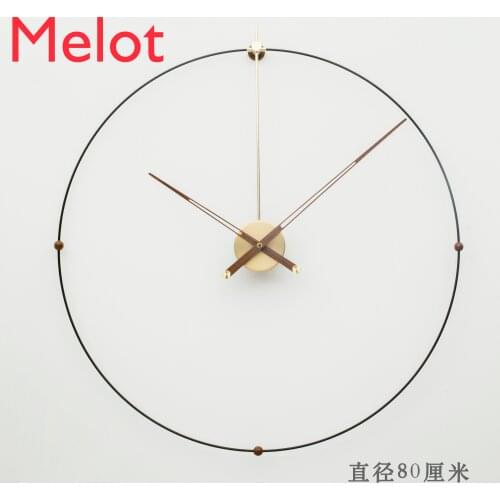 Modern Creative Personalized Model Room Living Room Simple Nordic Style Large Pointer Quartz Clock Wall Clock