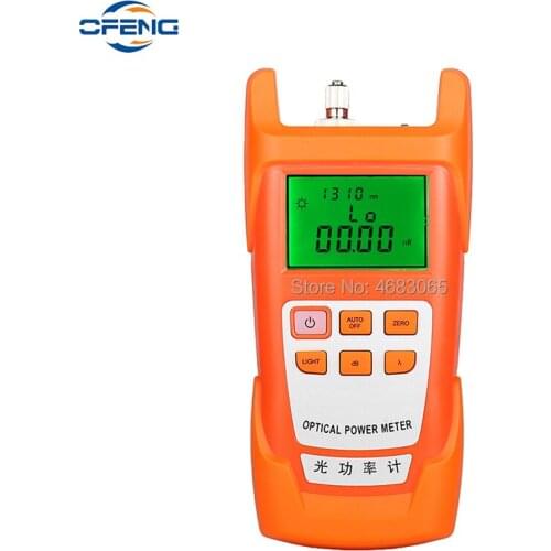 FTTH Optical power meter tester, optical fiber attenuation loss tester, Fiber Optical Cable Tester orange