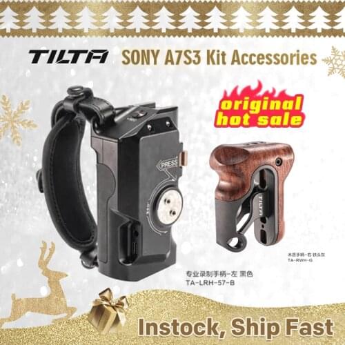 TILTA for SONY A7S3 Kit Accessories-Professional Recording Follow Focus Power Handle Wooden Side Handle