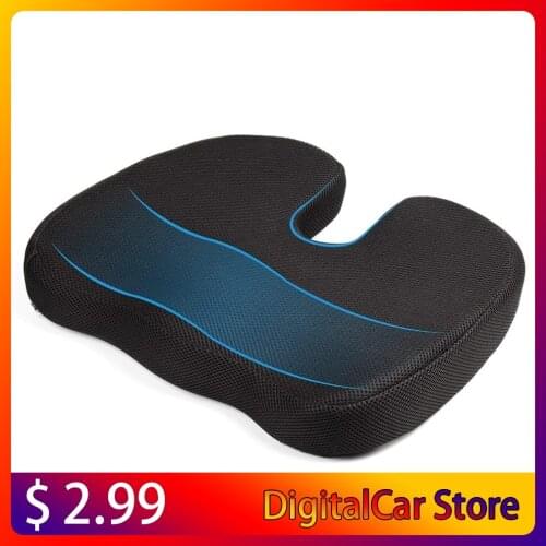 Travel Breathable Seat Cushion Coccyx Orthopedic Memory Foam U Seat Massage Chair Cushion Pad Car U-Shape Seat Cushion