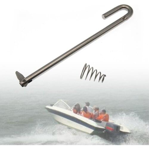 Boat Outboard Tilt Thrust Rod & Spring Metal Silver Color Boat Tilt Thrust Rod Assy 6e0-43160 for Yamaha 2 Stroke 9.9/15/18 HP