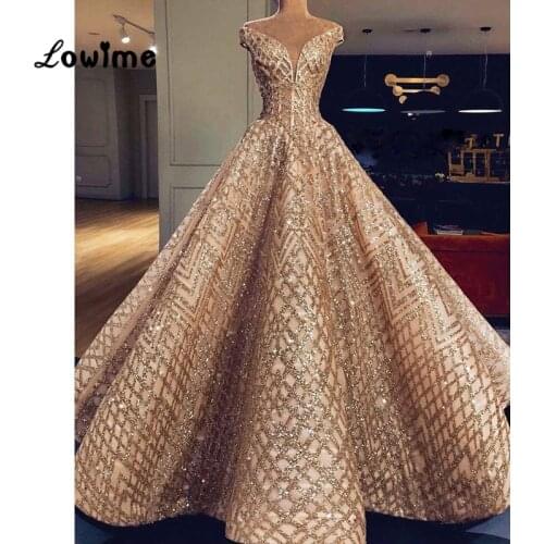 Champagne Gold Evening Dress 2018 Newest Deep V Neck Long Prom Dresses Capped Sleeve Custom Made Party Gowns Vestido De Festa