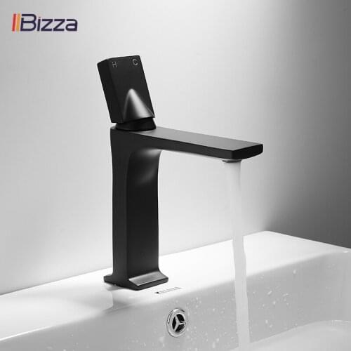 Vidric Basin Faucet Retro Black Faucet Taps Bathroom Sink Faucet Single Handle Hole Deck Mounted Wash Hot Cold Mixer Tap Crane 1