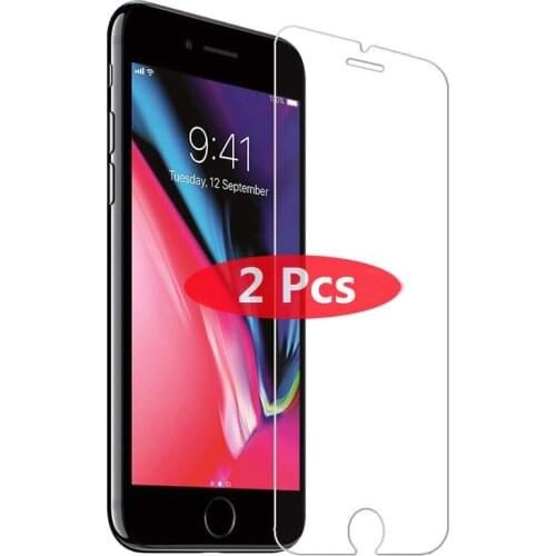 2Pcs Tempered Glass On 6 6s 7 8 XS Max X XR Screen Protector Protection Film for iPhone 4 4s 5 5s 5C SE Glass Screen Cover Case