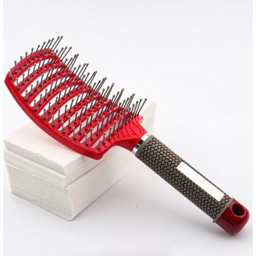 Women Hair Scalp Massage Comb Bristle & Nylon Hairbrush Wet Curly Detangle Hair Brush for Salon Hairdressing Styling Tools