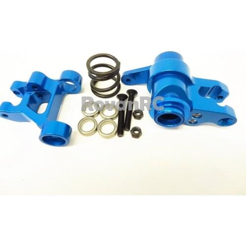 1/5 Rovan LT CNC Blue Aluminum Steering System Fits LOSI 5IVE T King Motor X2