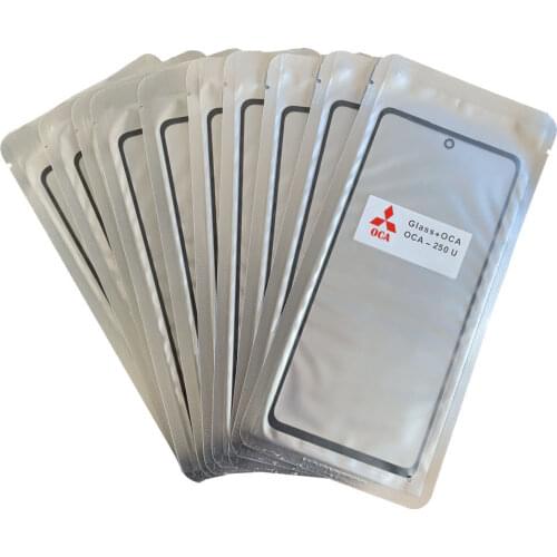 10Pcs Front Glass With OCA For Samsung Galaxy J7 J3 A8+ 2018 A6+ J7 Duo Prime 2 C7 2017 Max LCD Outer Screen Panel Replacement