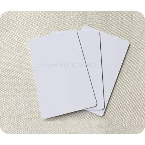 100 Blank Printable PVC Plastic Photo id White Credit Card 30Mil CR80 free shipping