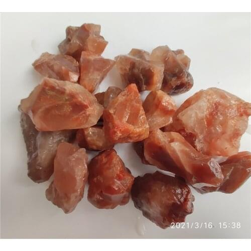 100g Natural Rabbit Fur Red Crystal Venus Crystal Home Decoration Red Stones Jewelry Processing