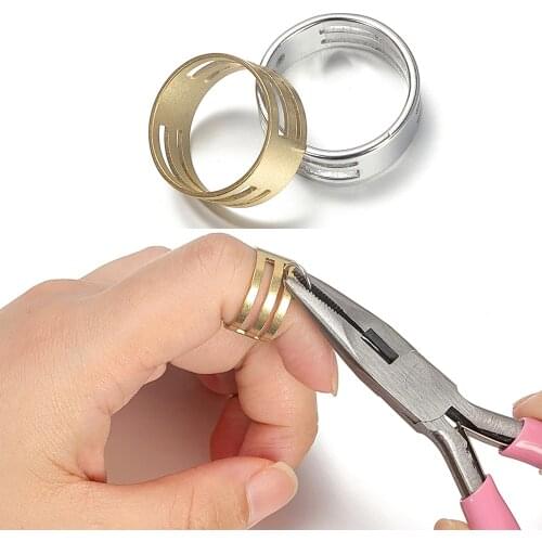 2pcs Copper/Stainless Steel Jump Ring Opening Closing Finger Jewelry Tools Round Circle Bead Plier For DIY Jewelry Craft Making