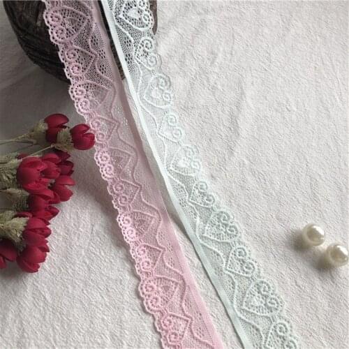 3.5cm S1035 lace ribbon width diy embroidered net lace trims for wedding party decoration diy sewing skirt accessories