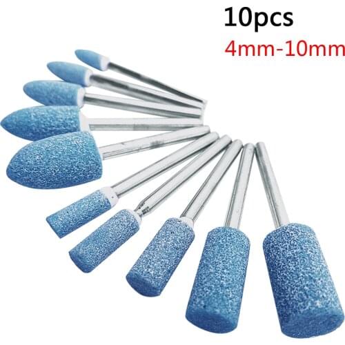 10pcs Polishing Head Wheel Head Abrasive Mounted For Dremel Rotary Power Tools Electric Grinding Stone Wheel Dremel Accessories