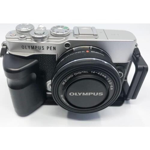 Quick Release L Plate Bracket Holder Hand Grip for OLYMPUS PEN E-P7 EP7 Camera fit with w/ Arca-Type 1/4"