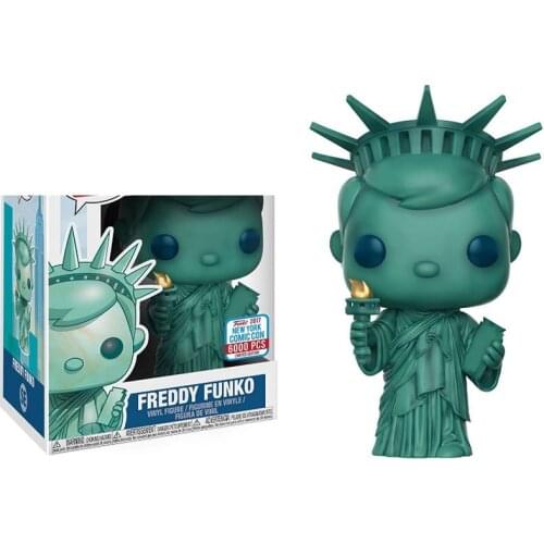 FUNKO Pop Freddy Funko Statue Of Liberty New York City Limited Edition Action Figure Model Pvc Collection Toys For Children Gift