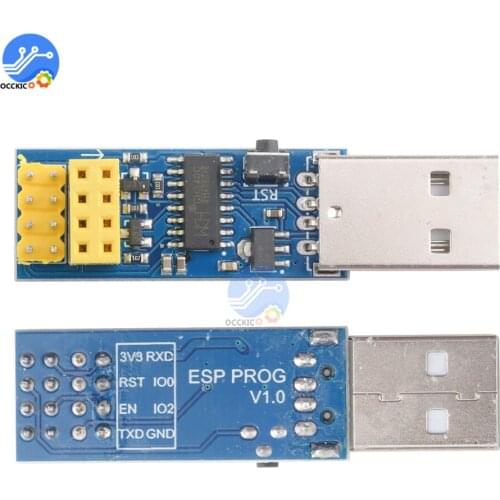DIY kit CH340C ESP8266 ESP-01 PROG WIFI Module Downloader Adapter