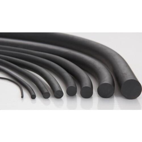 1m/lot diameter 20/25/30mm oil resistance abrasion resistance NBR nitrile round rubber sealing strip Rope strip
